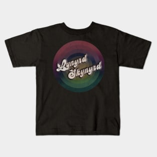 retro vintage circle Lynyrd Skynyrd Kids T-Shirt